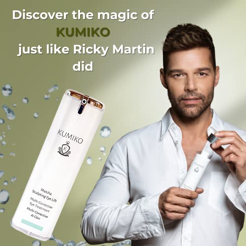 Kumiko Matcha Sculpting Eye Lift - Anti Aging Eye Cream For Dark Circles And Puffiness - Vitamin C, Caffeine & Shea Butter – Under Eye Brightener – Reduces Swelling, Puffy Eyes, Wrinkles - Cruelty Free & Vegan - Clean Beauty - 5.04 Oz #TOP1