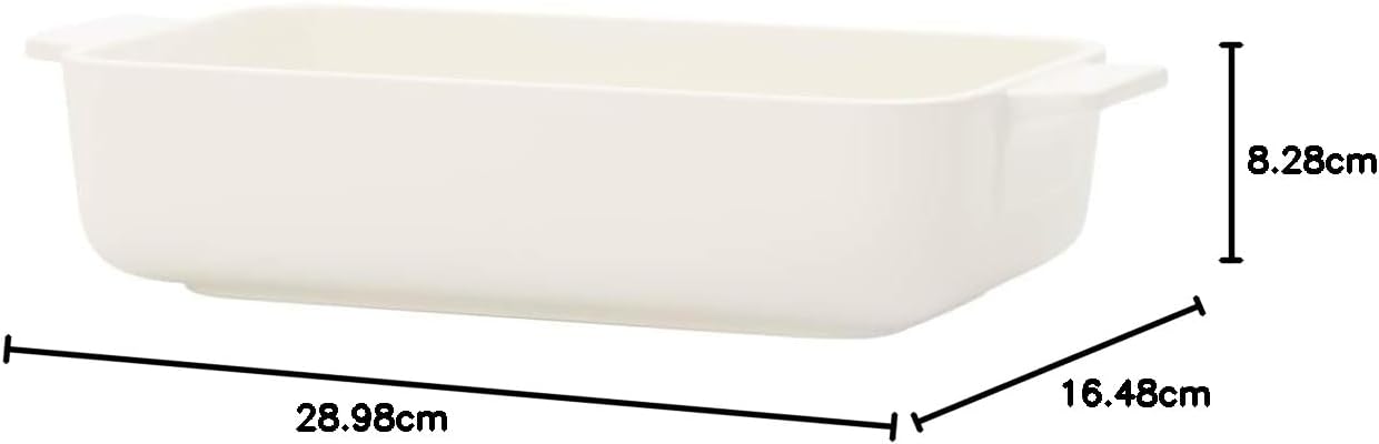 Villeroy & Boch Clever Cooking Rectangular Baking Dish, 9.5 x 5.5 x 2.25 in, Premium Porcelain, Made in Germany, Narrow Width, Rich, Creamy White
