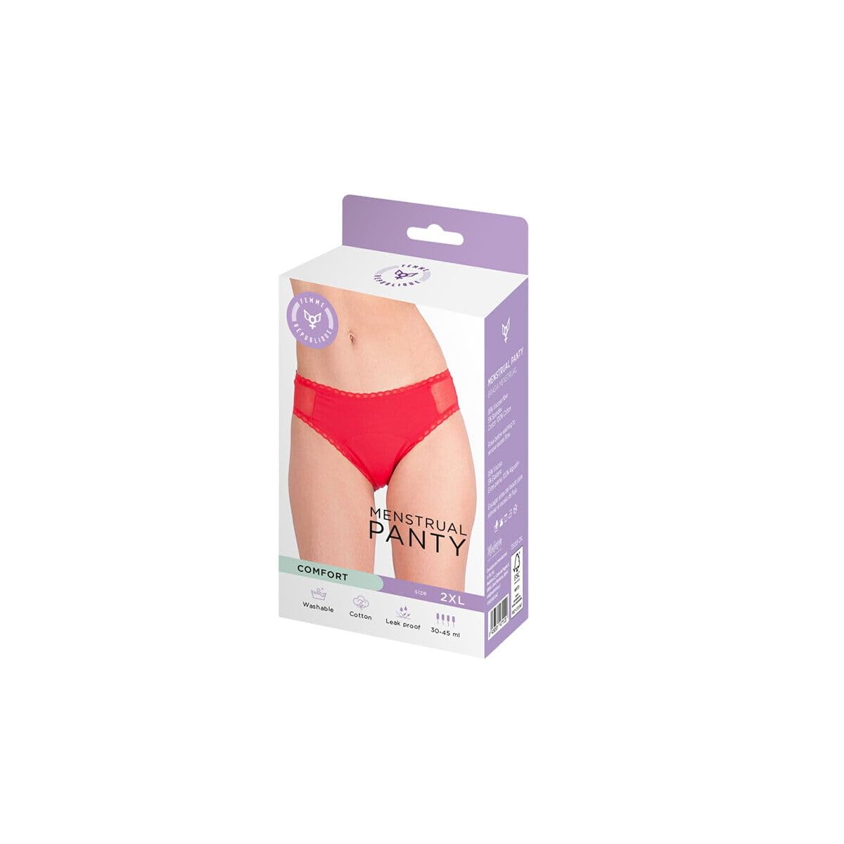 Femme Republique Red Menstrual Panty
