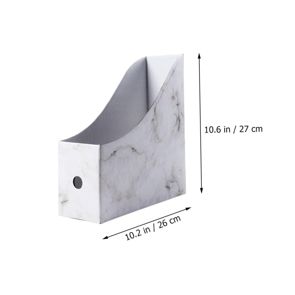 OFFSCH 1Set Marble Document Box File Organizer for Office Home and Classroom Efficient Storage for Books Papers Stationery