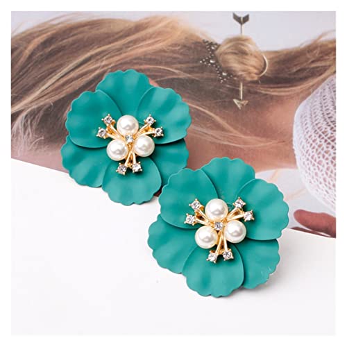 Oreille étalon cristal perle fleur pour lobes sensibles