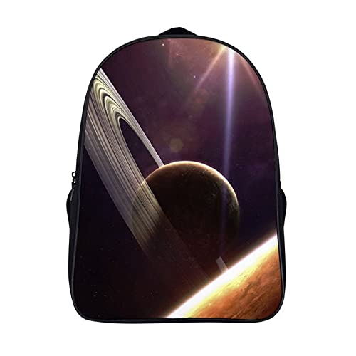 Sac d'école cool 3D Anneau planétaire pour voyage décontracté 40x28x16cm