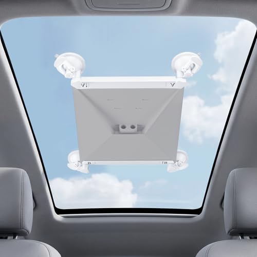 Starlink Mini Mount Starlink Mini Car Mount Suction Cup Holder for Sunroof & Window Strong Vacuum Base Starlink Mini Accessories for RV Boat Truck (White)