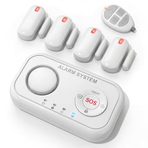 YISEELE Alarmas para casa : Alarma casa inalámbrica con Central 120dB - Botón Emergencia Ancianos y sin cuotas -Protege a tu Familia y Bienes Cuando no estés en casa– Compatible con Alexa & Google