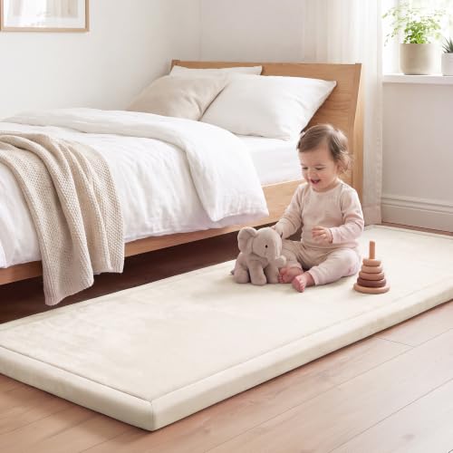 Image of 1.3 inch Thick Baby Play Mat for Floor,28x72 Bedside Rugs, Non-Slip
