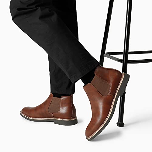Bruno Marc Men’s Chelsea Boots Casual Slip-On Classic Dress Ankle Boot,Khaki,Size 13 US PHILLY-2