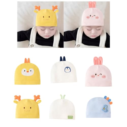 Baby Hat Newborns Headwear, Soft & Breathable Infant Hospital Hat Ear Head Protections Fetal Caps for Four Season2