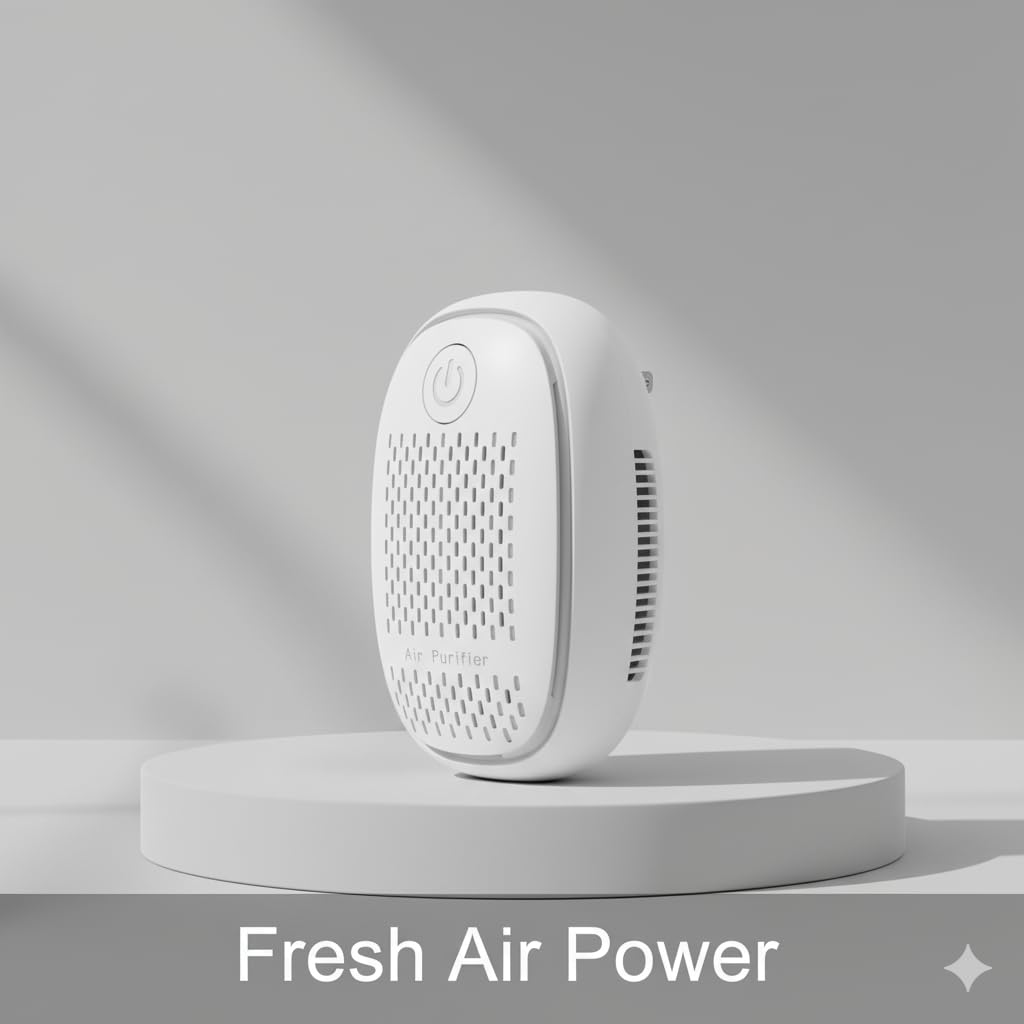 Purificatore d'aria con generatore di ozono per stanze fumatori, neutralizzatore di odori contro fumo di sigaretta, animali domestici e cucina, filtro dell'aria con timer, purificazione dell'aria