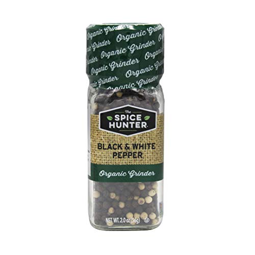 Spice Hunter 100% Organic Grinder, Black And White Pepper, 2 Ounce, (Bg18401) #TOP27