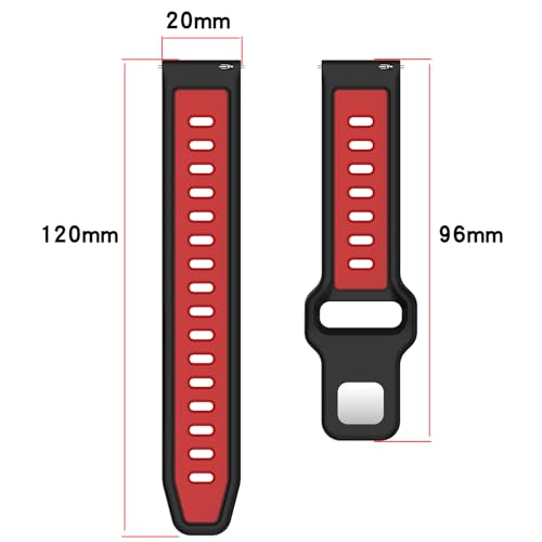 Correa de silicona compatible para Garmin Vivoactive 6 de 20mm miniatura 7