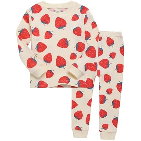 VAENAIT BABY Toddler Kids Boys Girls Animal 100% Cotton Sleepwear Pajamas Set BerryBerry S Cover