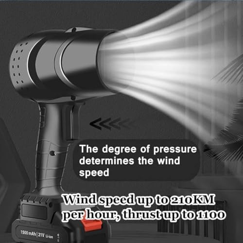 Image of 48V Cordless Air Duster Blower with 2 Lithium-Ion Batteries | High-Power Handheld Dust Cleaner for Computer, Car & Home | Portable Electric Blower with Strong Airflow & Rechargeable Battery Pack