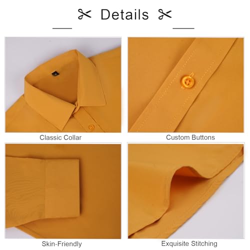 Image of Alizeal Mens 3 Pcs Long Sleeve Shirts Set