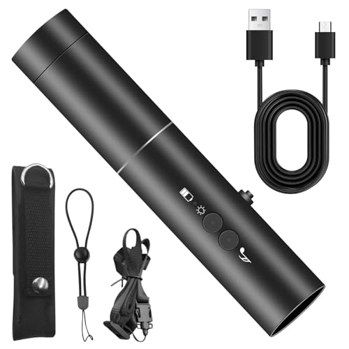 Silbato electrónico, silbato electrónico con linterna brillante, silbato de árbitro profesional con 2 tonos, carga USB, silbato de emergencia portátil, silbato de entrenamiento para entrenador