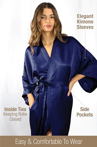 Image of Tara Sartoria Luxury Artisan Silk Kimono Robe for Women, Short, Washable, XS-4XL, Oprah Daily 2025