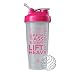 Do What You Love Blender Bottle Shaker Cup, 28oz Classic Blender Bottles, Protein Shakers (Pebble/Pink - 28oz)