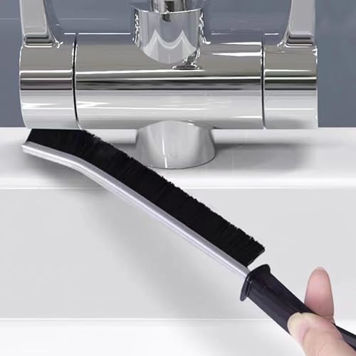 Hartborsten Eckenreinigungsbürste Premium Spaltreinigungsbürste Fugenbürste Reinigungsbürste Fugenreinigungsbürste Multifunktionale Bürste. (Schwarz 3 Stücke)