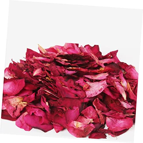 100g pétalos naturales de rosa roja secos para baño y decoración miniatura 4