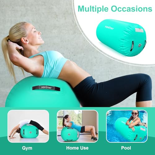 VOFiTNY Air Mat Tumble Track Springboard Inflatable Pump with 4 Nozzles 110-120V AC