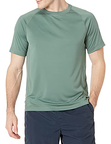 Amazon Essentials T-shirt De Bain UPF 50 À Séchage Rapide, Manches Courtes Et Coupe Ajustée Homme, Vert, M
