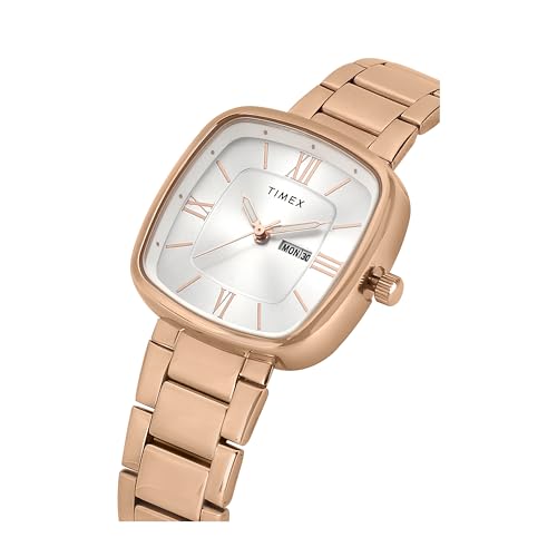Image of TIMEX Women Silver Square Dial Analog Watch - TWEL20604