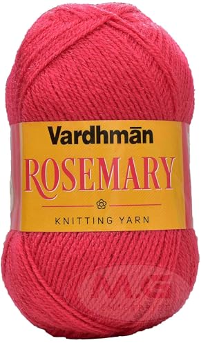 Image of M.G ENTERPRISE Rosemary Coral 200 GMS Wool Ball Hand Knitting Wool /Art Craft Soft Fingering Crochet Hook Yarn, Needle Knitting Yarn Thread Dyed-TN Art-FHB