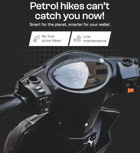 Image of MIOOX Electric Scooter Adult, Electric Scooter with 48V 30AH Lithium Battery,60-80Km Range,40Km /H Speed,Disc & Drum Brakes, LED Or LCD Headlight,Non-RTO,2-Year Battery Warranty,for Adult-MES-02