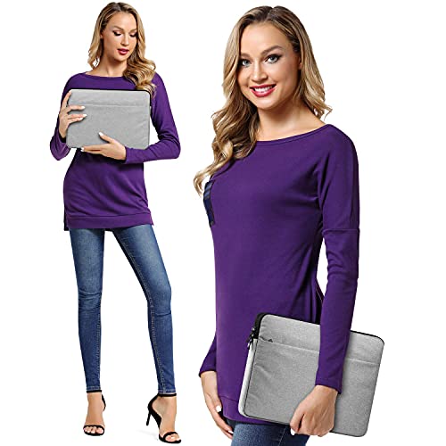 Ccpk Laptop Sleeve 14 Inch (Narrow Bezel) Compatible With 13 Inch Macbook Air A1466 Pro 2015 2012 A1502 A1278 Hp Chromebook 14" Case Cover Bag Pavilion X360 Acer Swift 3 Asus Lenovo Computer Skin Grey #TOP3