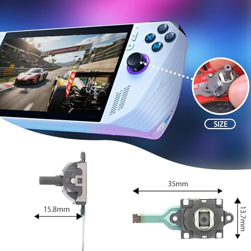 Image of Hall Effect Joystick Replacement for Asus ROG Ally RC71L, GPD Win3 Windows 10 Handheld Laptop Thumb Sticks 3D Joystick Replace Accessories