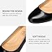 Trary Black Women's Wedges Heels for Women Pumps Round Toe Mid Heels Comfortable Closed Toe Dressy Shoes Women Pumps Wedge Dress Shoes for Wedding Work Office Party 1.8 Inches PU