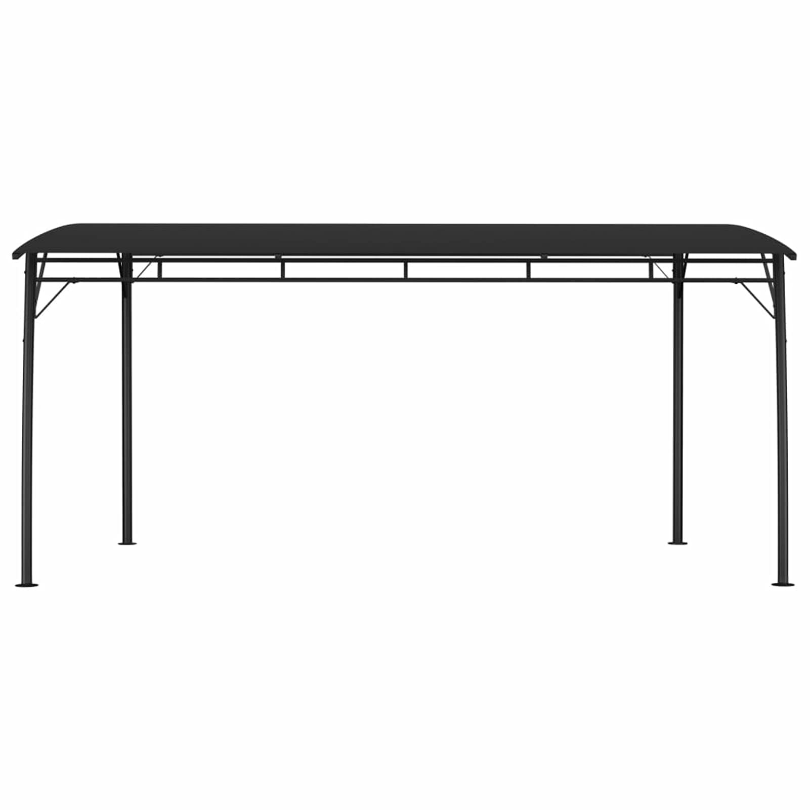 Pergola de jardin bioclimatique 4 x 3 x 2,55 m - Abat-jour anthracite - Parfait pour protéger le soleil de votre jardin