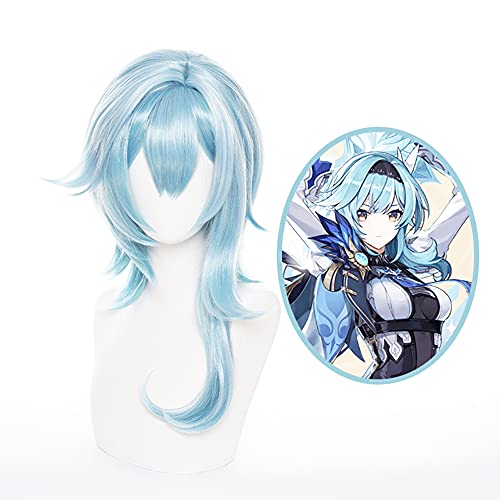 Eileen 原神 コスプレ エウルア ウィッグ コスチューム 変装仮装用 ウィッグ+ネット付き