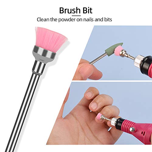 JimKing 10 Stück Keramik Nagelfräser Bit, Acryl Nagelwerkzeug Set, Nail Art Supplies für Maniküre Pediküre, Nagelpflege… – Bild 3