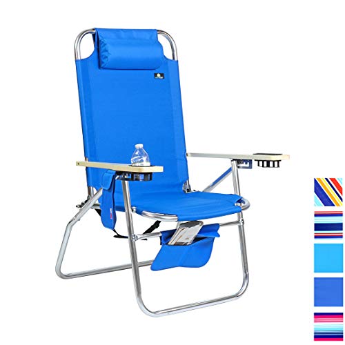 Deluxe XL Wide Tall Plus Size Aluminum Folding Big Heavy Duty Beach Chair