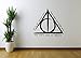 Price comparison product image Deathly Hallows Harry Potter Quote Wall Art Sticker (Small: 40cm - 37cm, Black)