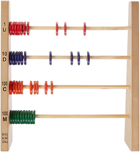 Carlu Brinquedos - Jogo para Realizar Cálculos, 4+ Anos, Color Multicolorido, 1910