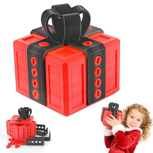 Caja de Regalo Realmente Molesta,Caja de Regalo de Broma Impresa en 3D con tornillos y almacenamiento giratorio DecoracióN Creativa de Caja de Rompecabezas para Adultos y Niños(Rojo+Negro) Caja de Regalo Realmente Molesta,Caja de Regalo de Broma Impresa en 3D con tornillos y almacenamiento giratorio DecoracióN Creativa de Caja de Rompecabezas para Adultos y Niños(Rojo+Negro)