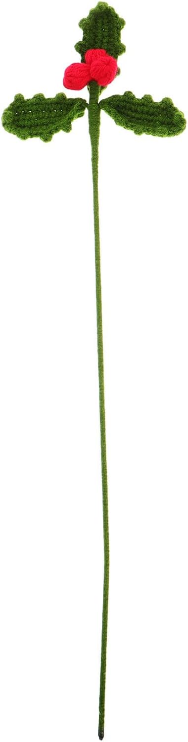 ORFOFE Creative Knitted Flower Bouquet Made of Yarn and Wire, Versatile Use and Resistant to Damage, for Bedrooms and Occasion, Unique Design with Artistic Flair Christmas Decorations