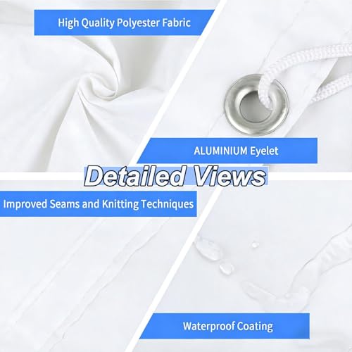 Voile d'ombrage de vague rétractable imperméable et protection UV totale - 5