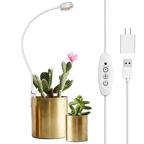 SANSI Pot Clip LED Grow Light, Full Spectrum, 4-Level Dimmable, White by SANSI - Used condition - CA$23.15