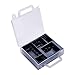 Jutagoss AAA/AA/C/D Battery Storage Organizer Box Battery Storage Case Holder Organizer PL-B005M Transparent 1Pcs