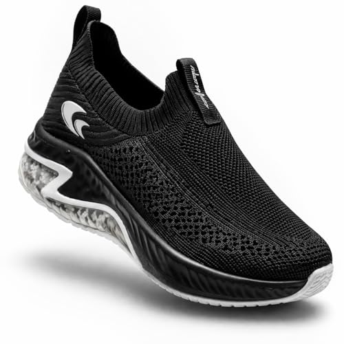 Image of Allen Cooper Training,Men's Lightweight Running Shoes | Breathable Mesh Sneakers with Cushion Comfort & Anti-Slip Sole | Walking, Gym, Training & Daily Wear Sports Shoes(651|TurboBoost|Color Options- Black,Olive,Green,Blue /Size-6,7,8,9,10)