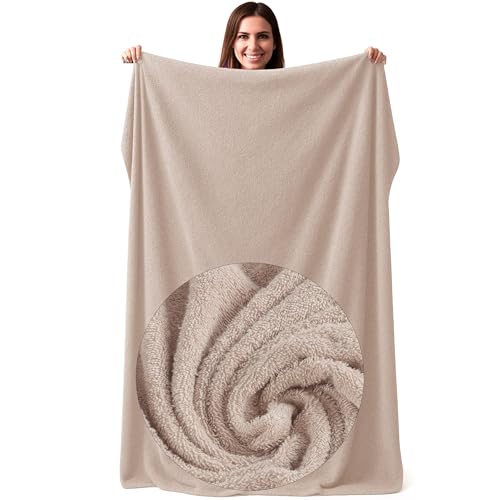 CalmyBEACH Frottee Strandtuch XXL 120x200cm - Badehandtuch groß 100% Baumwolle Strandhandtuch Badetuch Strand Handtuch Strandlaken Beach Towel Saunatuch Duschtuch