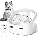 RFID Automatic Cat Feeder, Pet Feeder for Multiple Cats, No More Food Stealing, Works with Wet & Dry Diets + Ice Pack, Track Eating History & Schedule Meals, Easy-to-Clean Food Dispenser