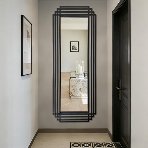 DAOYIJIAJU Rectangle Full Length Mirror, 67"x26" Modern Elegant Mirror with