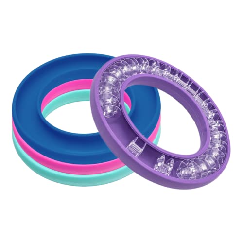 Image of 4 Pack Round Bobbin Holder Bobbin Organizer Bubbin Organizer Keeper for Metal or Plastic Sewing Machine Rings Silicone Sewing Tools Handicraft Ring Keeper