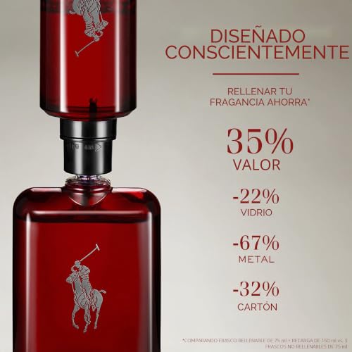 Miniatura 6 de Ralph Lauren Polo Red Parfum, Aroma Ambarado y Amaderado, Fragancia Intensa e Impactante, Duración Prolongada, Perfume de Lujo para Hombres, 125 ml. | Pura energía y adrenalina para quien no teme perseguir sus sueños y logra lo que otros solo imaginan