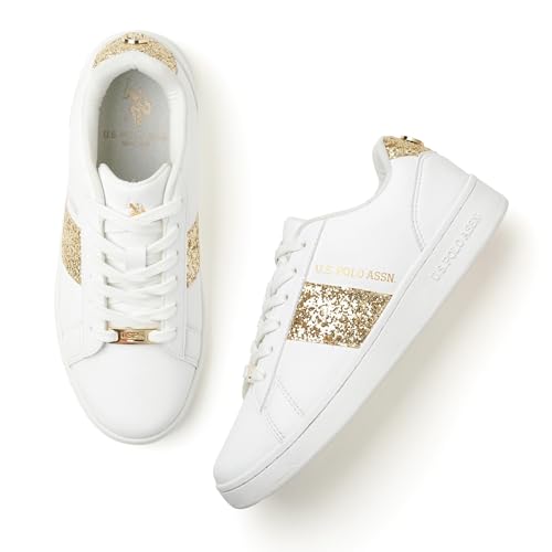 Image of U.S. Polo ASSN. Kate 3.0 Off White Sneakers Shoes with Premium Upper