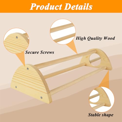 Image of YAYODS 2 Pack Chicken Perch for Baby Chicks, Wooden Chick Jungle Gym Roosting Bar, Chick Toys for Coop and Brooder, Parrot