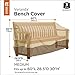 Classic Accessories Veranda Water-Resistant 60 Inch Patio Bench Cover, Patio Furniture Covers